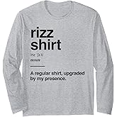 Amazon.com: Funny Rizz Gen Z Gen Alpha Slang Charisma Meme Rizz T-Shirt ...
