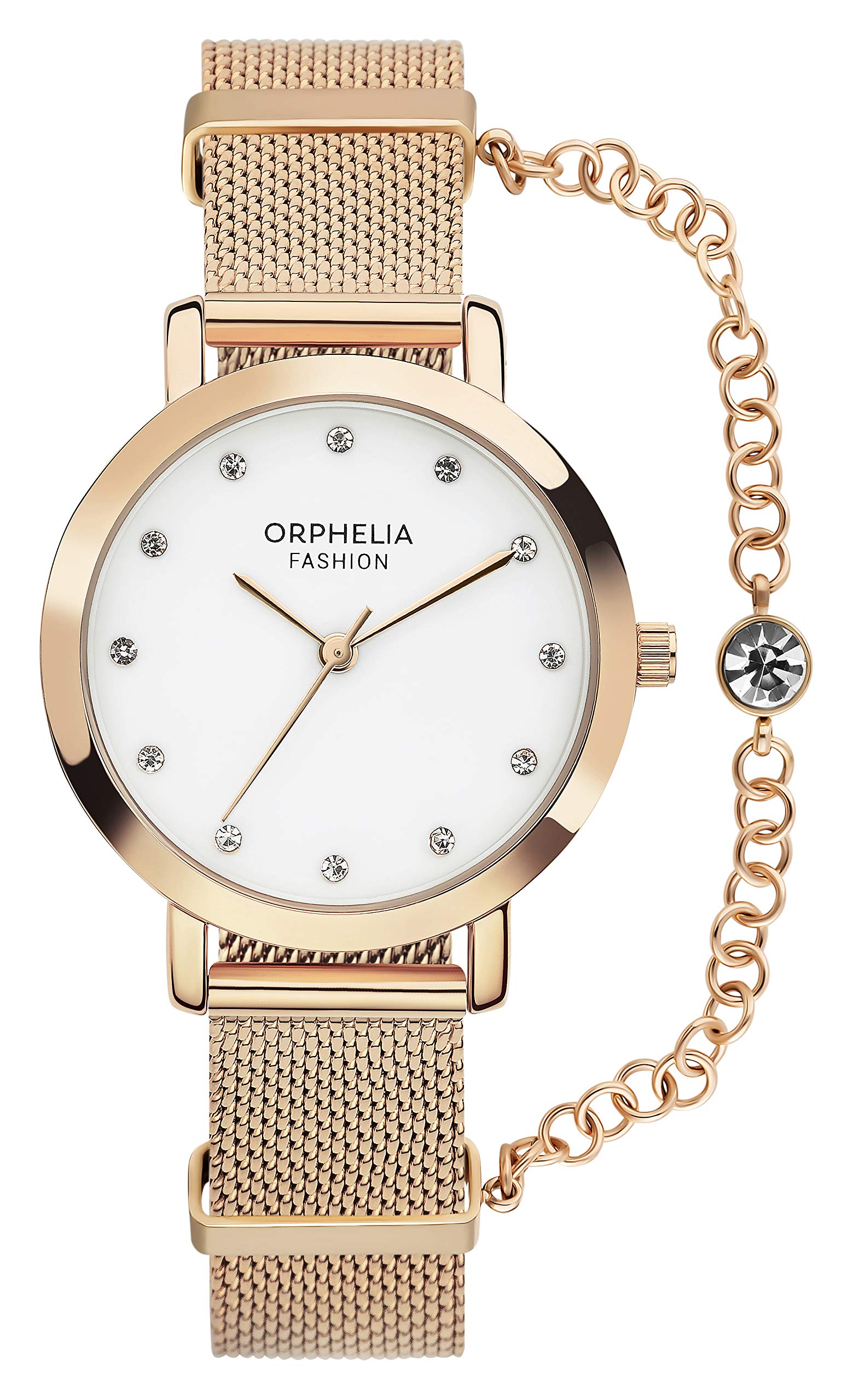 Orphelia Fashion Womens Analogue Watch Diva with Stainless Steel Mesh Band