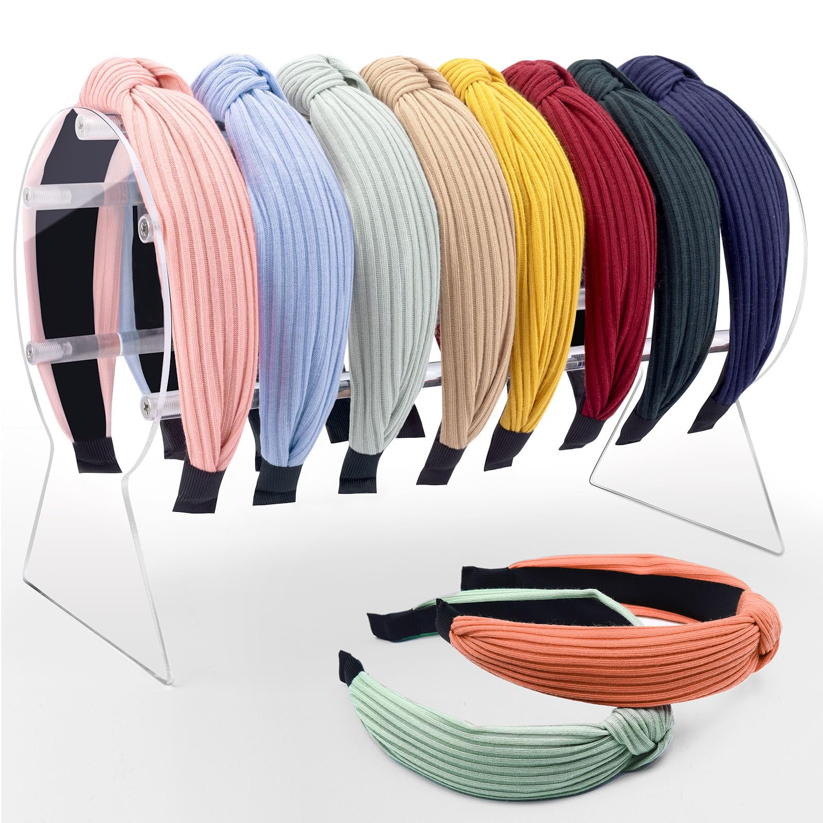 MOFASVIGI Acrylic Headband Holder, Detachable Jewelry Clear Organiser Display Stand, The Perfect Necklaces Storage Rack for Teen Girls and Women Gifts (1 pcs)