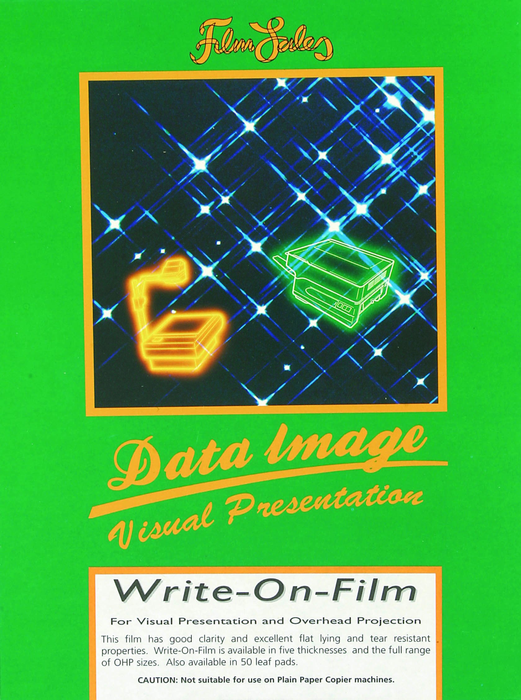 Film Sales A4 120µm PVC Write on Film Sheets (Pack of 100)