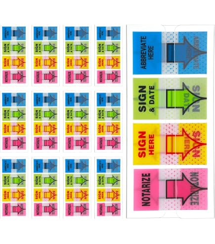 Arrow Flags For Annotating Books Sign Here Tabs 600Pcs , Arrow Stickers ...