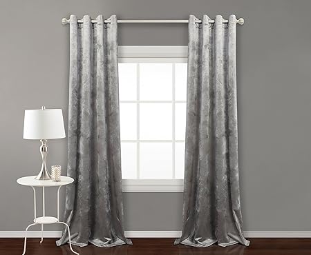 Pimpamtex Lot De 2 Rideaux Velours Opaques Thermiques Isolants 140x260 Cm Pour De Salon La Chambre à Coucher Et Les Autres Pièces De La Maison