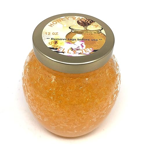 Smelly Jelly Honey Vanilla hand crafted 12 oz globe glass