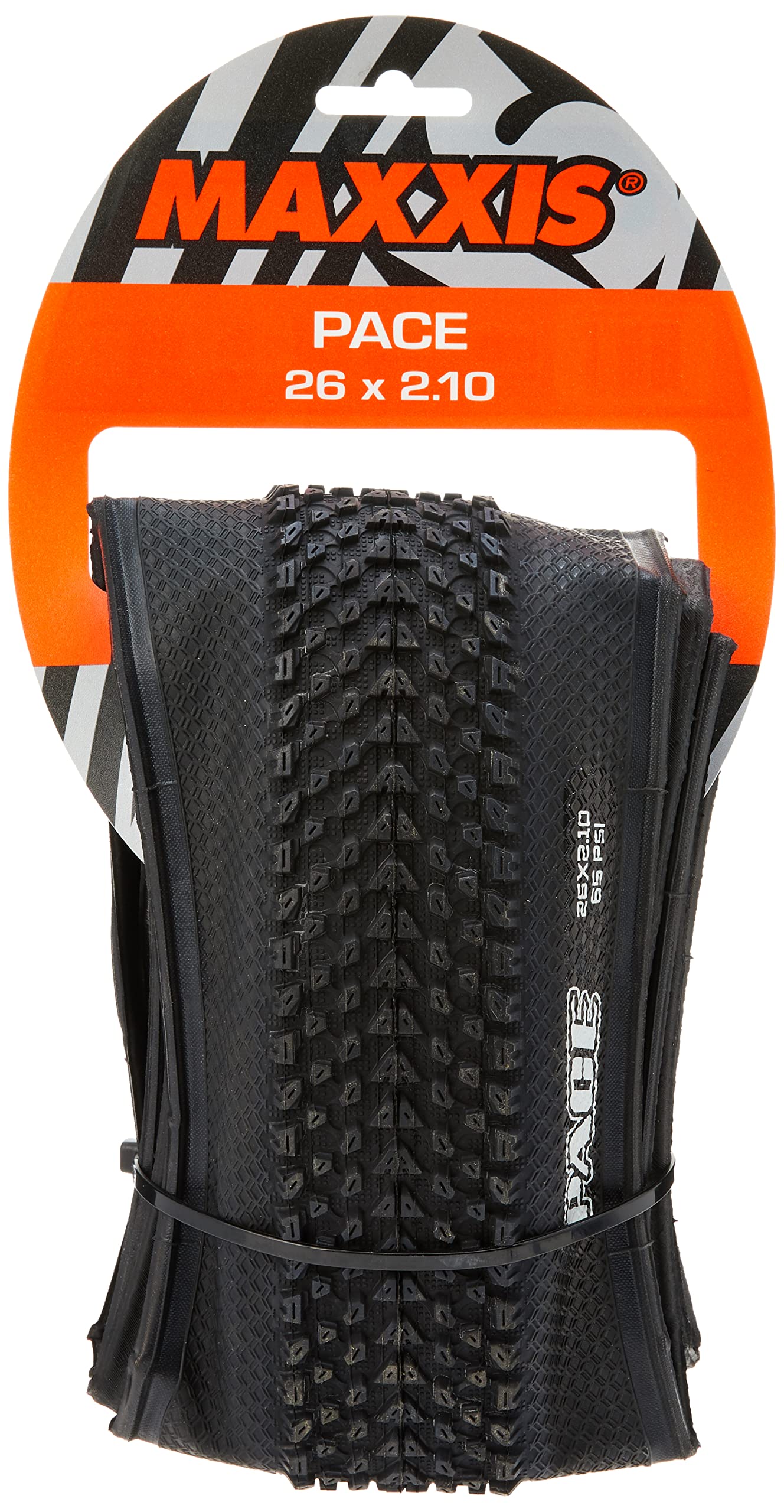 Maxxis Pace Folding Single Compound Tyre - Black, 26 x 2.10-Inch