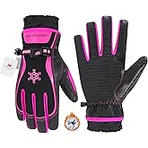 HANDLANDY Winter Work Gloves for Men Women, 3M Thinsulate Insulated Thermal Waterproof Skiing Hiking Cold Weather Gloves