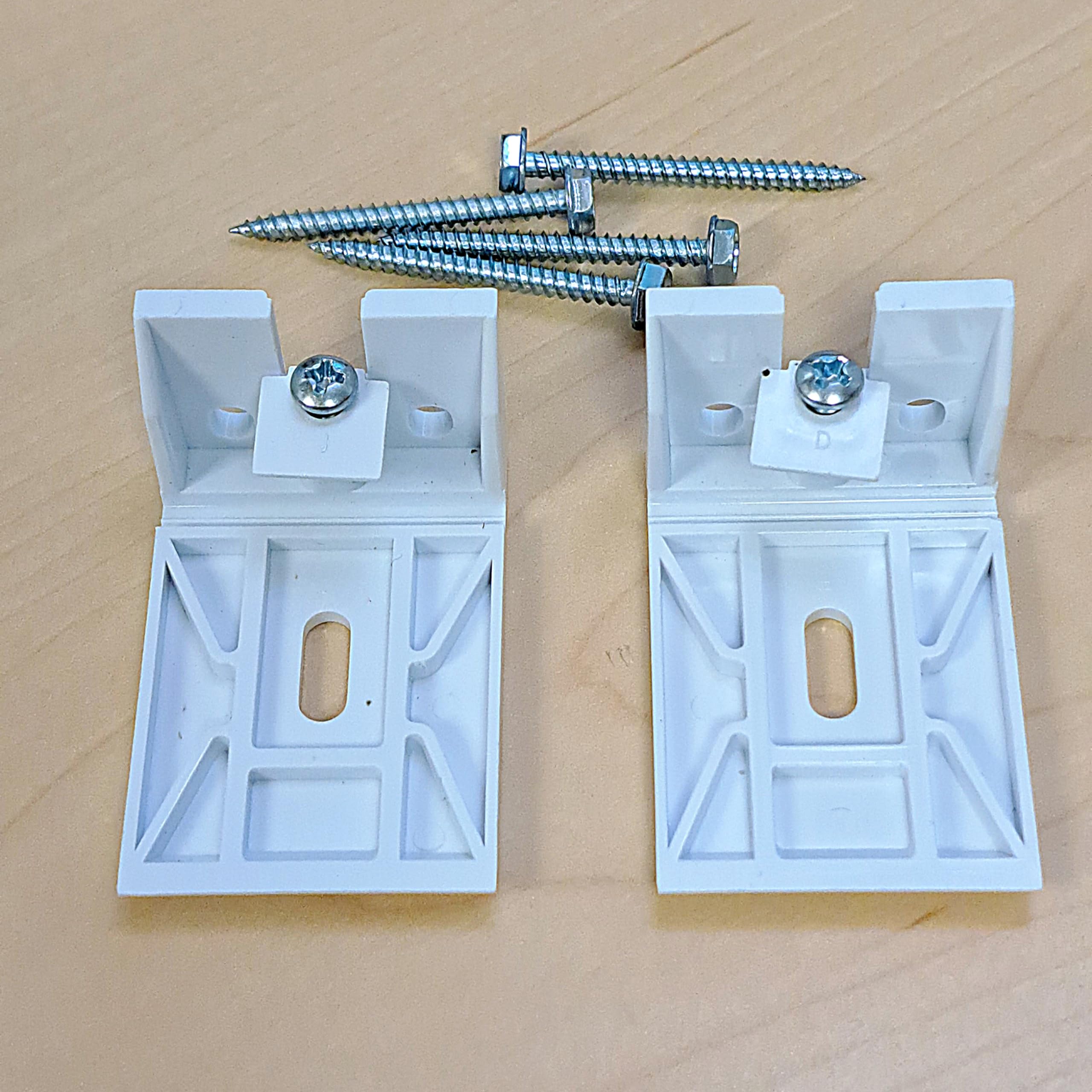 Photo 1 of Qty 2pc and 3pc. Brackets KIT for Honeycomb, Cellular, Duette, Applause Shades. Fit Hunter Douglas, Turnils, ALTA, Comfortex, M&B... (2 1/8" Long, 3/4" Cell, Large, 2)