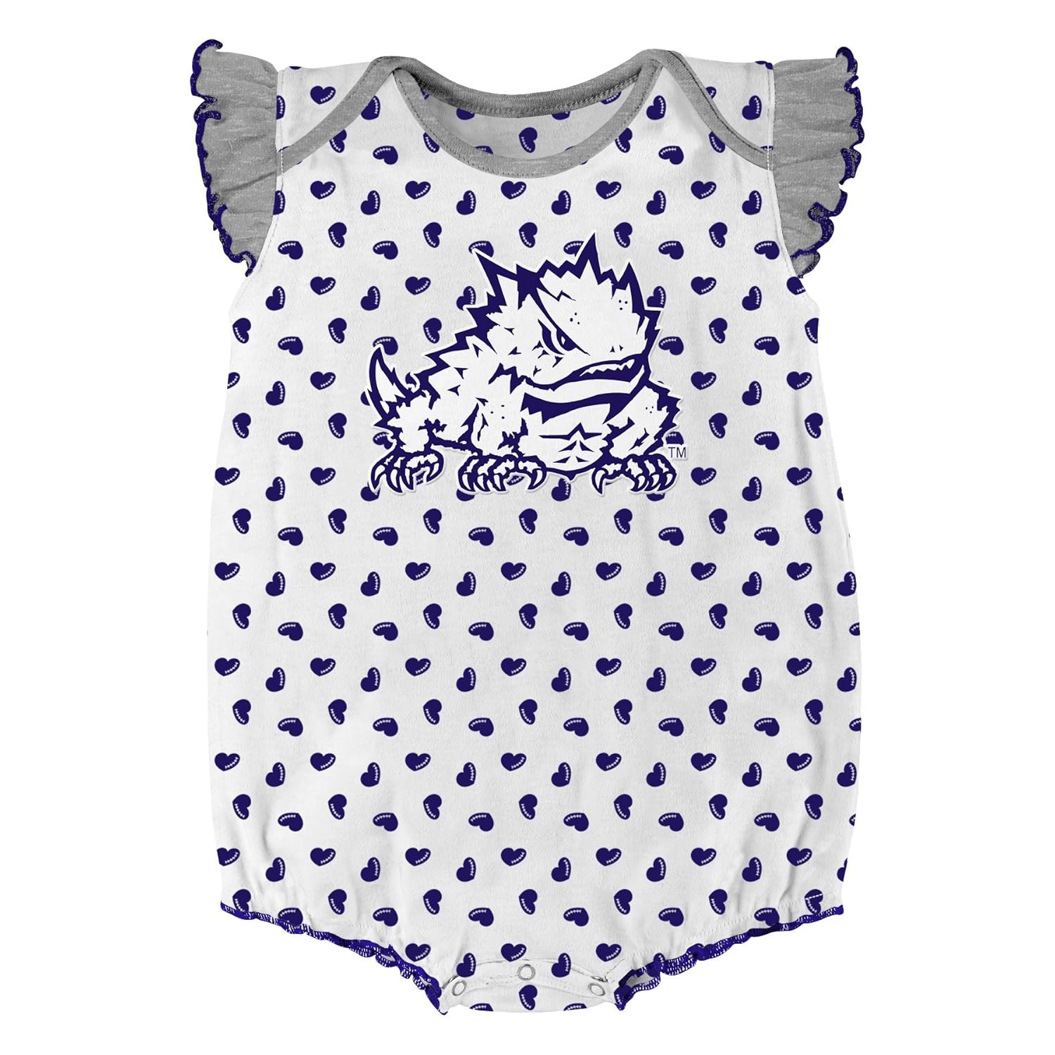 NCAA by Outerstuff NCAA boys Heart Fan 2 Piece Onesie Set