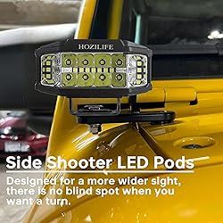 HOZILIFE 3 Inch LED Pods, 2PCS 40W 12V Flood Spot