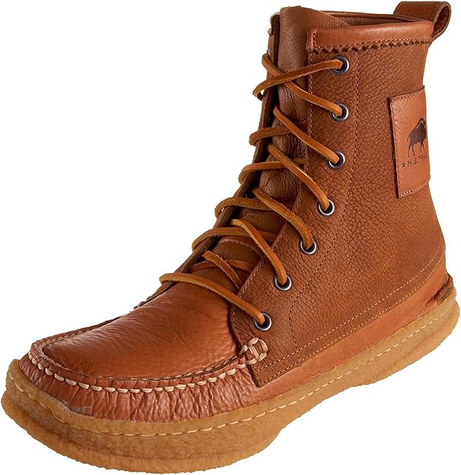 H.S. Trask Men's Gallatin Gate Moccasin Boot, Medium Brown