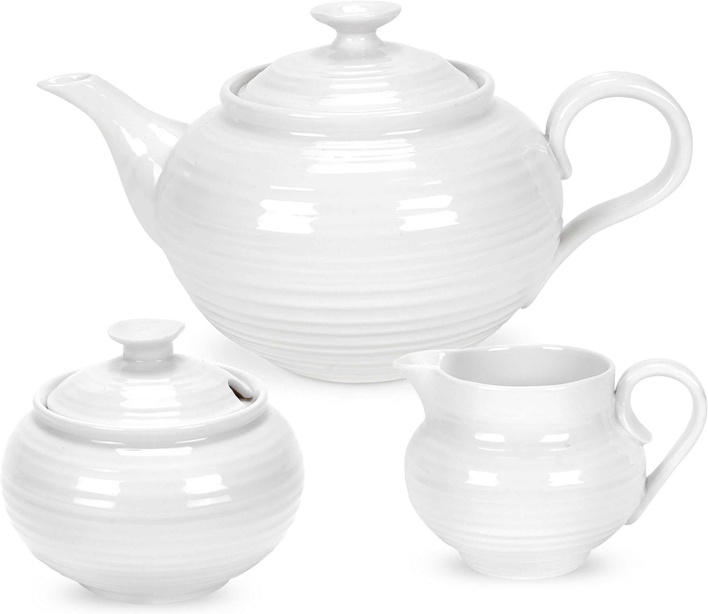 Portmeirion Home & Gifts Tea Set White, Porcelain, 0.02 x 0.02 x 0.02 cm