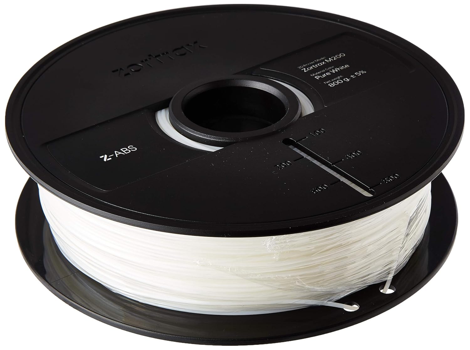 Amazon Com Z Abs 3d Printing Filament Pure White 1 75mm 800g Industrial Scientific