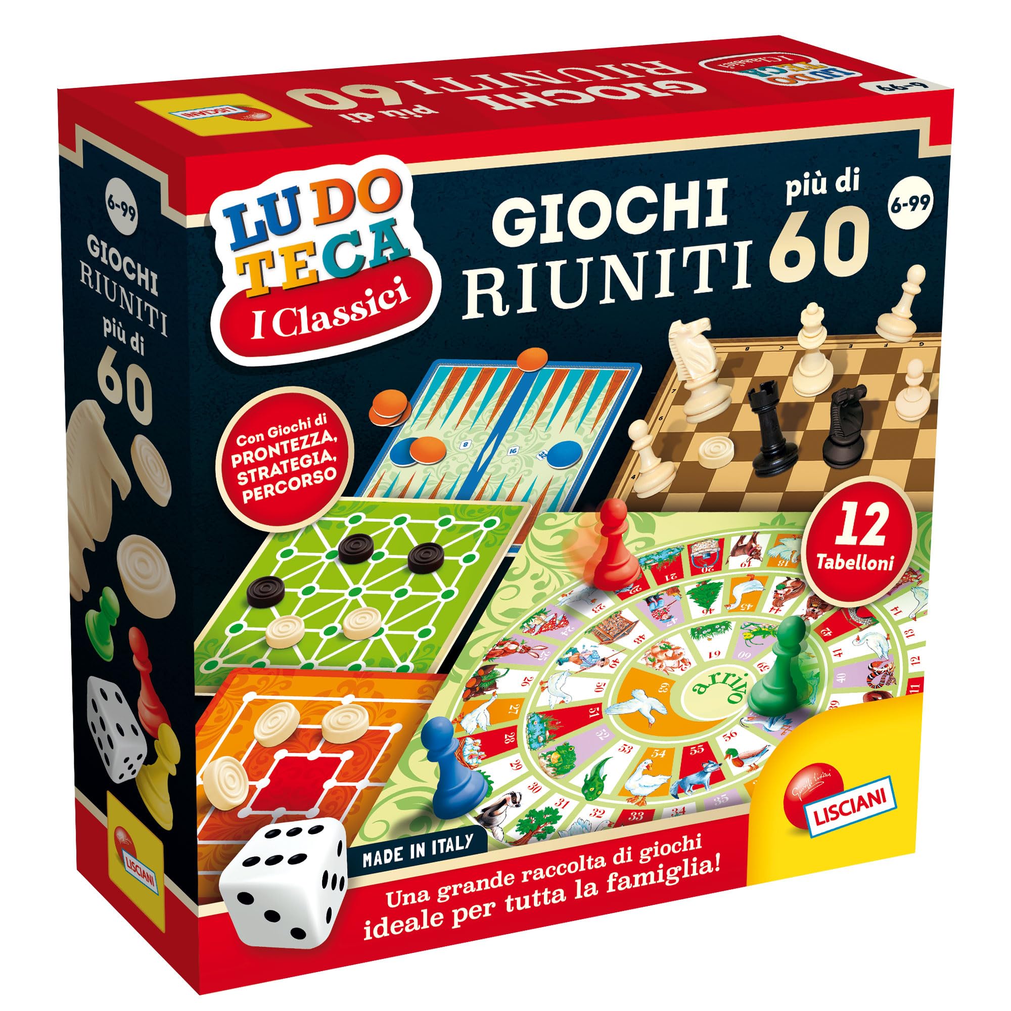 Lisciani 57023 Children and Adults – Strategy Board Game (Strategy, Children and Adults, 6 Year (S), 99 Year (S), Indoor, Italy)