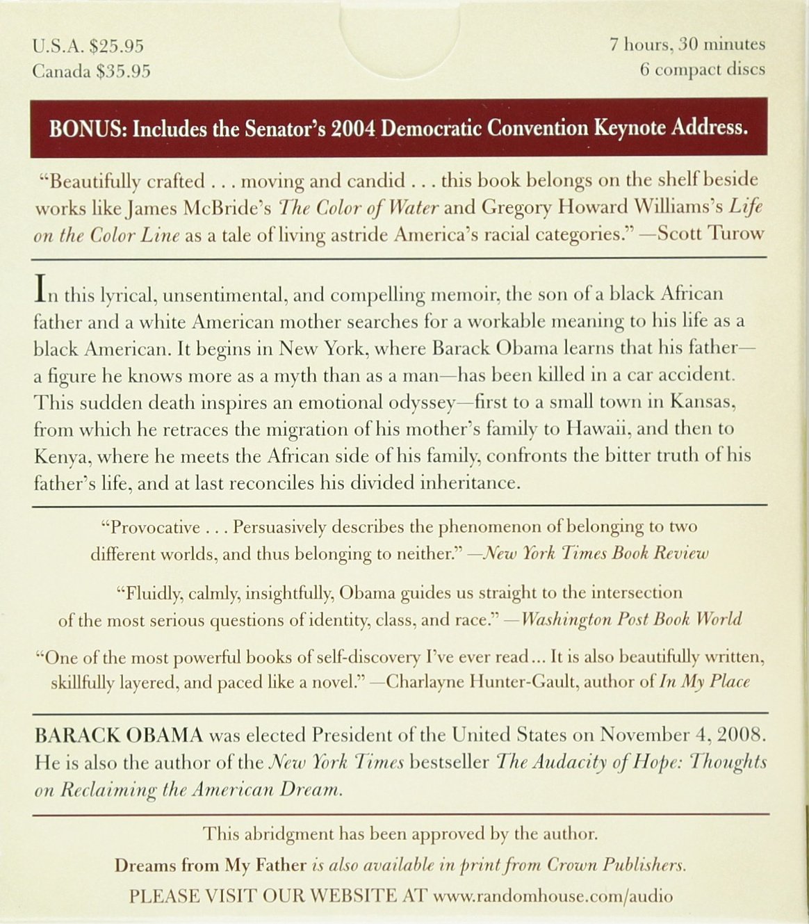 Amazon Dreams From My Father A Story Of Race And Inheritance Obama Barack Obama Barack African American Studies