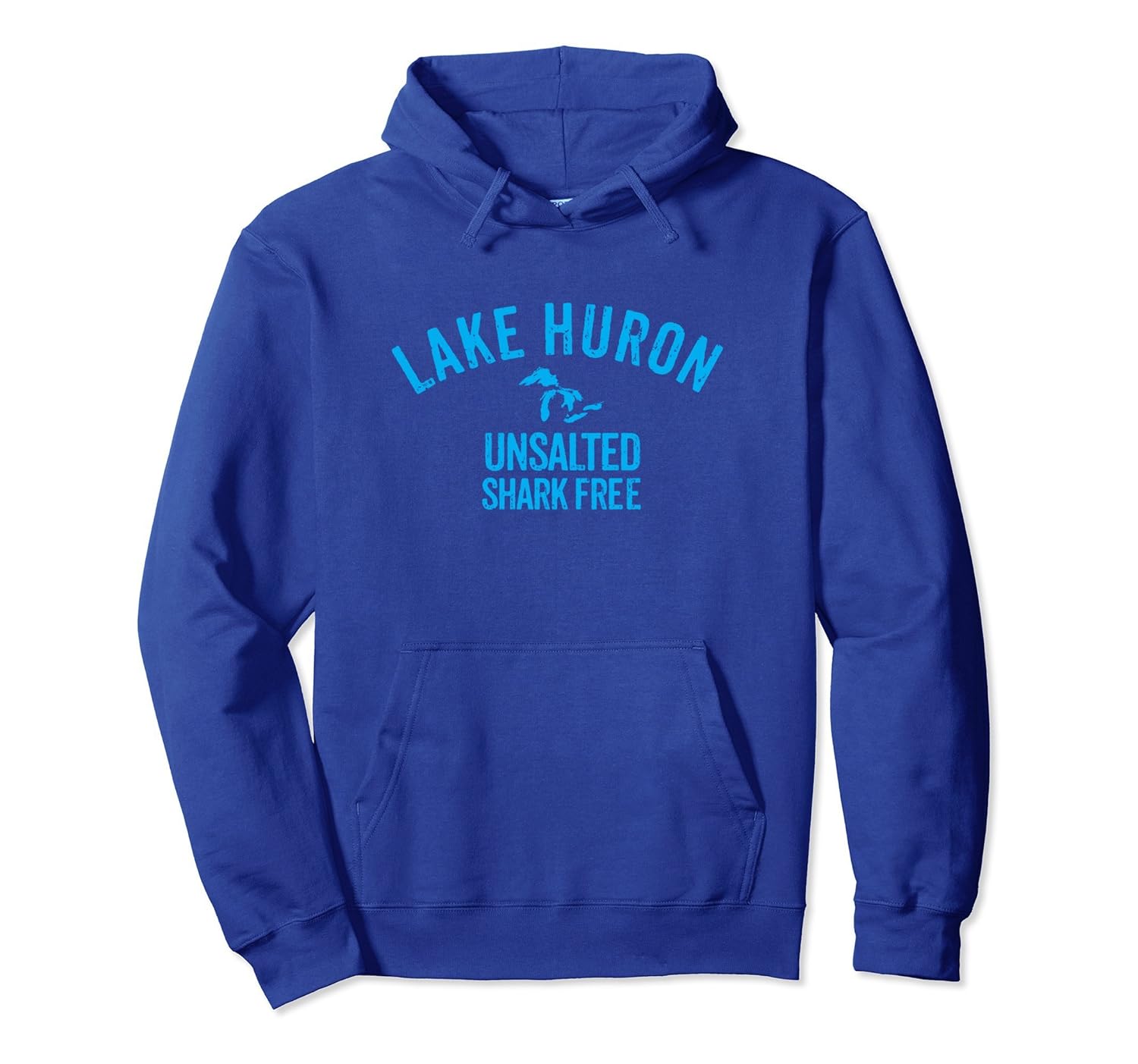 Lake Huron Unsalted Shark Free Great Lakes Hoodie Shirt- TPT