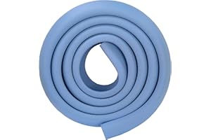 M2cbridge L Shape Extra Thick Furniture Table Edge Protectors Foam Baby Safety Bumper Guard 6.5 Ft (Blue)