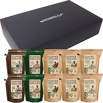 Amazon Co Jp グロワーズカップ Growers Cup 10パック入りギフトボックス コスタリカ 1 コロンビア 1 ブラジル 2 グアテマラ 2 エチオピア 2 ホンジュラス 2 Sports