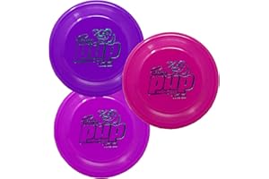 Hero Disc USA Hero Pup 120 Mini Dog Disc, Outdoor Dog Toy and Mini Disc, Small Dog Flying Disc Pack of 3 (Colors Will Vary)
