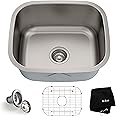 KRAUS Premier 20-inch 16 Gauge Undermount Single Bowl Stainless Steel Kitchen Sink, KBU11
