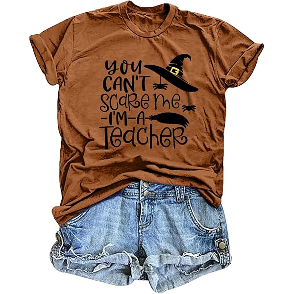 Funny Teacher T-Shirt - Women's Graphic Tee For Teacher Life, Soft Cotton Casual Top