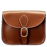Crossbody Saddle Light Brown Camel Vegan Leather