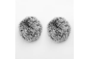 JCMOYUTY Windscreen for Hollyland M2 Wireless Microphone Deadcat Furry Cover, 2-Pack Pop Filter Accessory