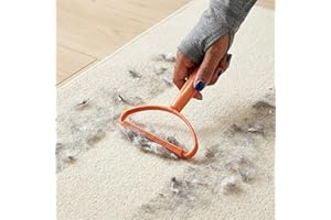 Dual Sided Lint Remover Tool, Reusable Manual Lint Brush for Clothes, Sofa & Carpet, Pet Hair and Debris Cleaner with Ergonom