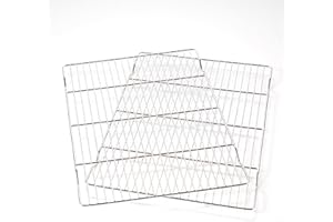 Mlintech Cooling Rack,2-Pack Heavy-Duty Stainless Steel Wire Rack for Cooking - Oven Baking Rack for Half Sheet Pans, Bread, 