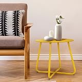 Grand Patio Yellow Outdoor Round Side Table - Lightweight & Adjustable view 9