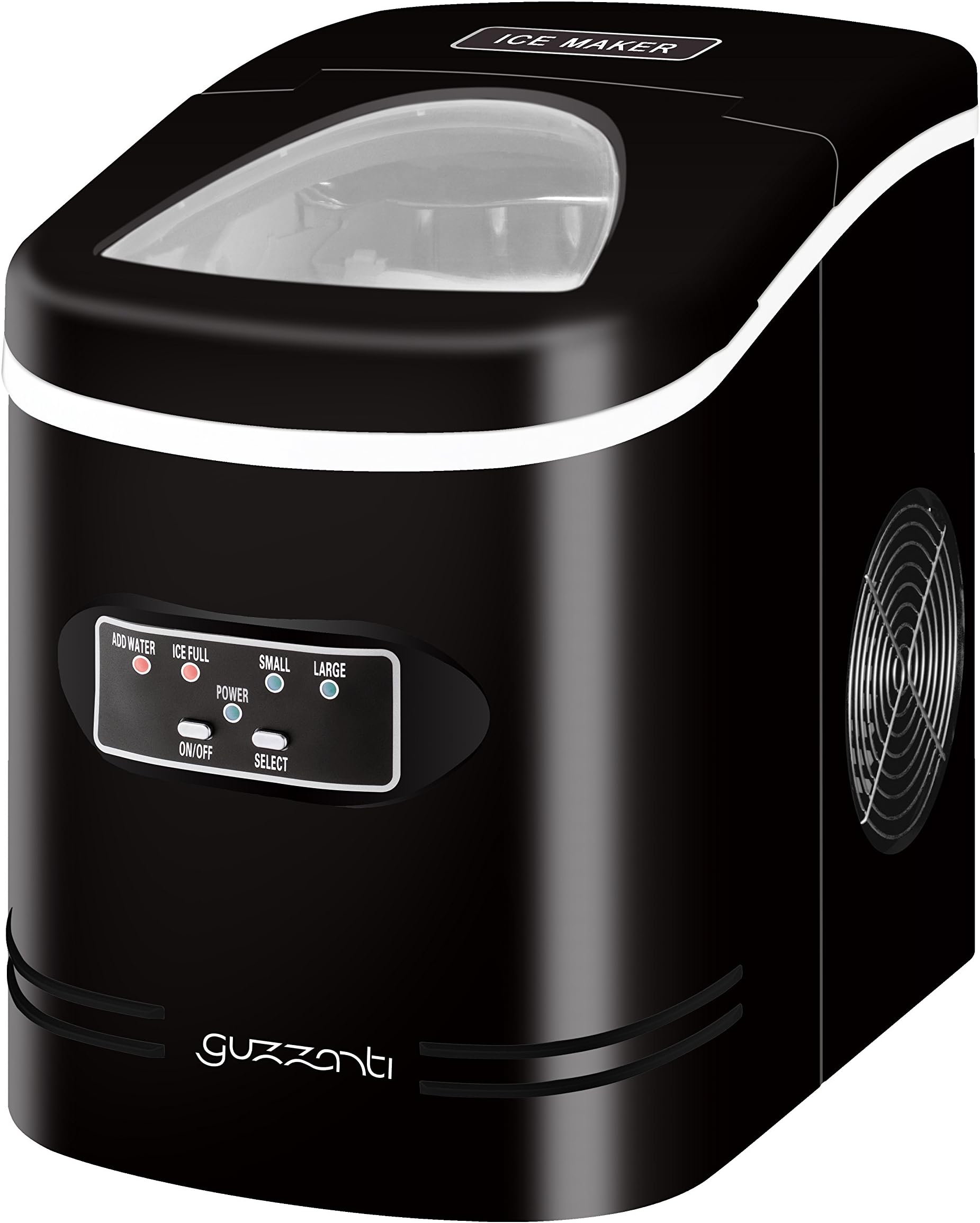 Guzzanti gz-122 Portable Ice Cube Maker 12 Kg/24h 100 W Black Ice Cube Maker – Máquina productora de Hielo (100 W)