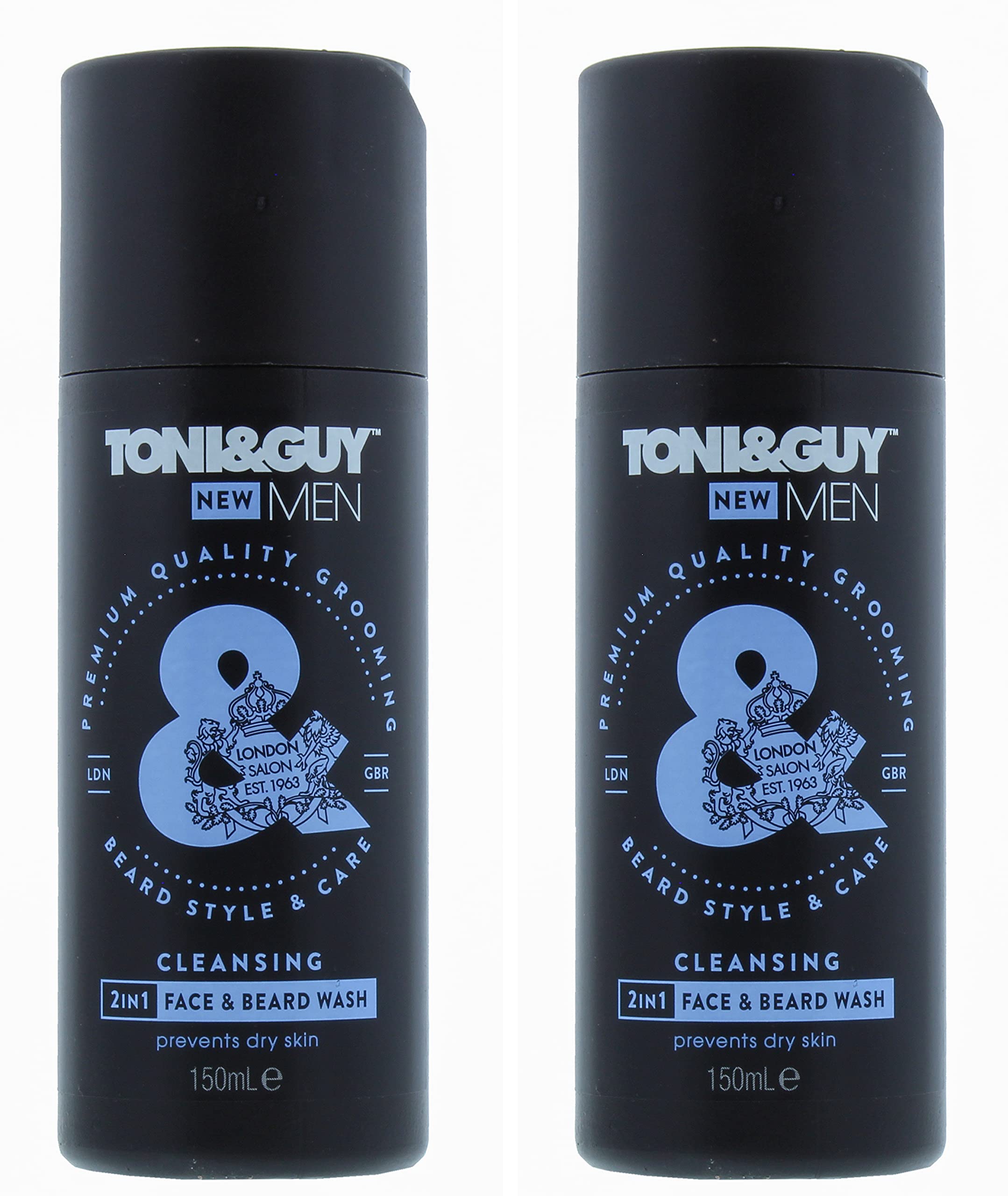 TONI & GUY MEN 150ML 2IN1 CLEANSING BEARD AND FACE WASH (PACK OF 2)