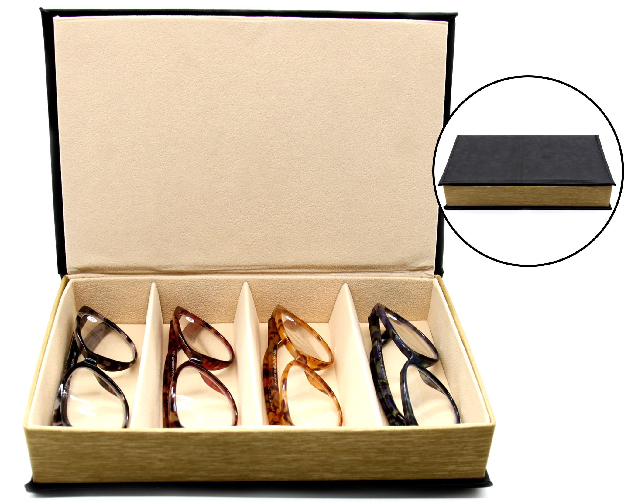 OptiPlix 4 Slot Glasses Tray Multiple Compartment Eyeglasses Organizer Storage eBay