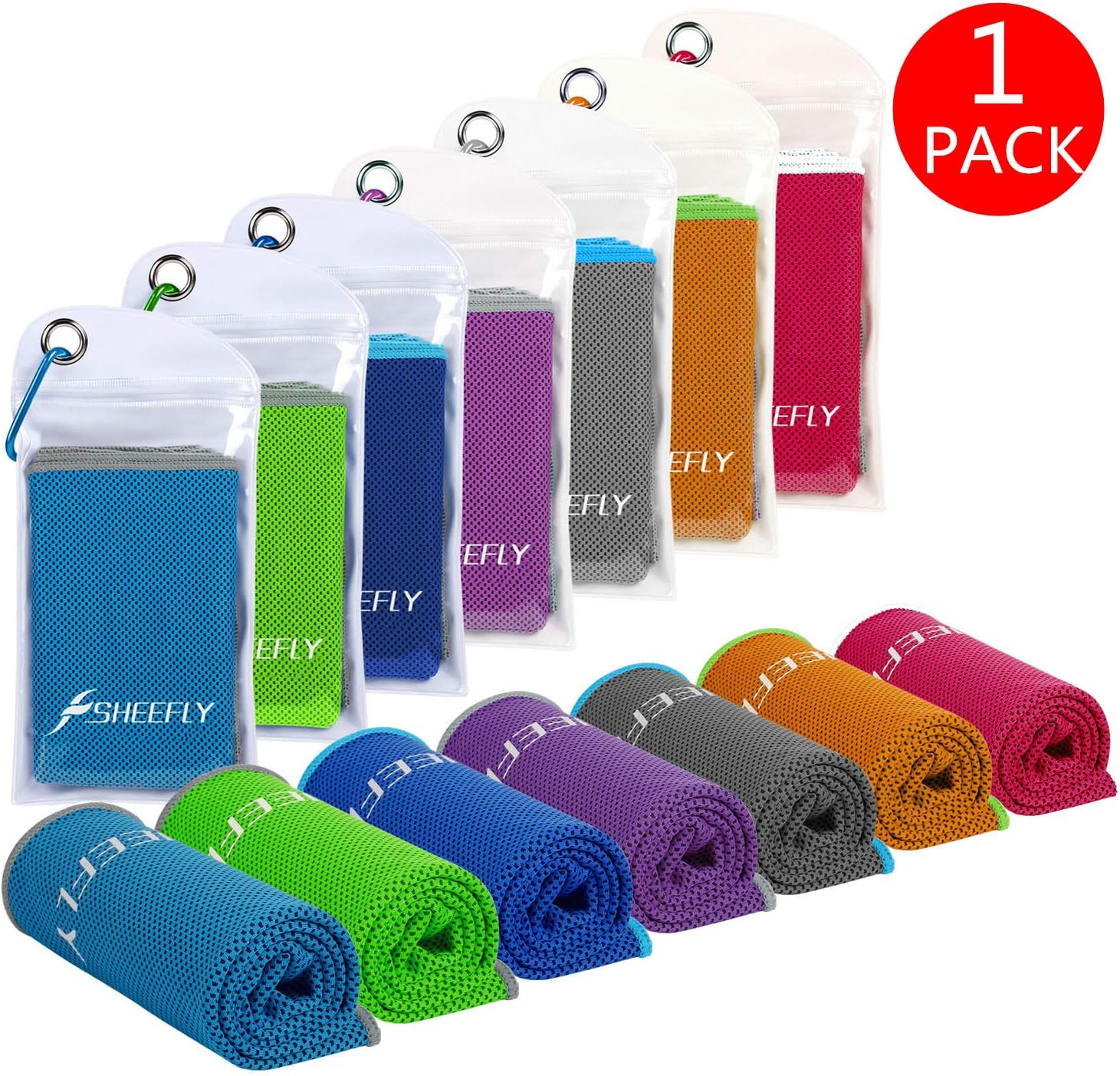 SHEEFLY Cooling Towel,Cooling Towels for Neck and Face,Soft Breathable Ice Towel for Instant Cooling Relief-40 x12 Super Absorbent Chilly Towel Sweat Workout Cool Towels for Sport Gym Yoga