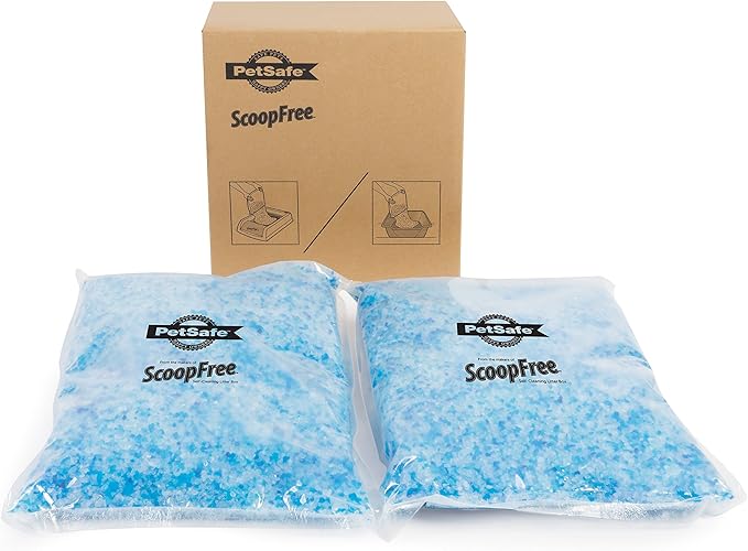PetSafe ScoopFree Premium Blue Non Clumping Crystal Cat Litter, 2Pack