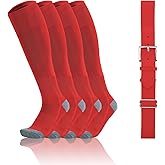 QBK 2-16Y Toddler Baseball Socks And Belt Youth Softball Tee Ball Combo Set for Boy Girl (2 Pairs of Socks & 1 Belt)