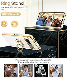 LeYi for Google Pixel 7 Case: 360° Rotatable Ring