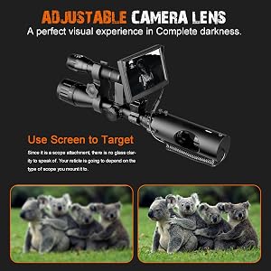 FIRE WOLF Digital Night Vision Scope for Rifle Hunting - 5 ...