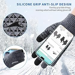 Achiou Winter Gloves, Glove for Men Women, Upgraded