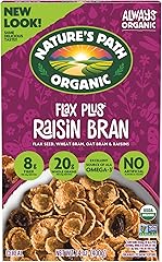 Nature's Path Organic Flax Plus Raisin Bran Cereal, 14 oz (Pack of 1) | ALA Omega-3 & 8g Fiber: Whole grain flakes with flax 