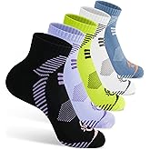 Trusiel Women Ankle Compression Athletic Running Socks No Show Low Cut 5 Pairs