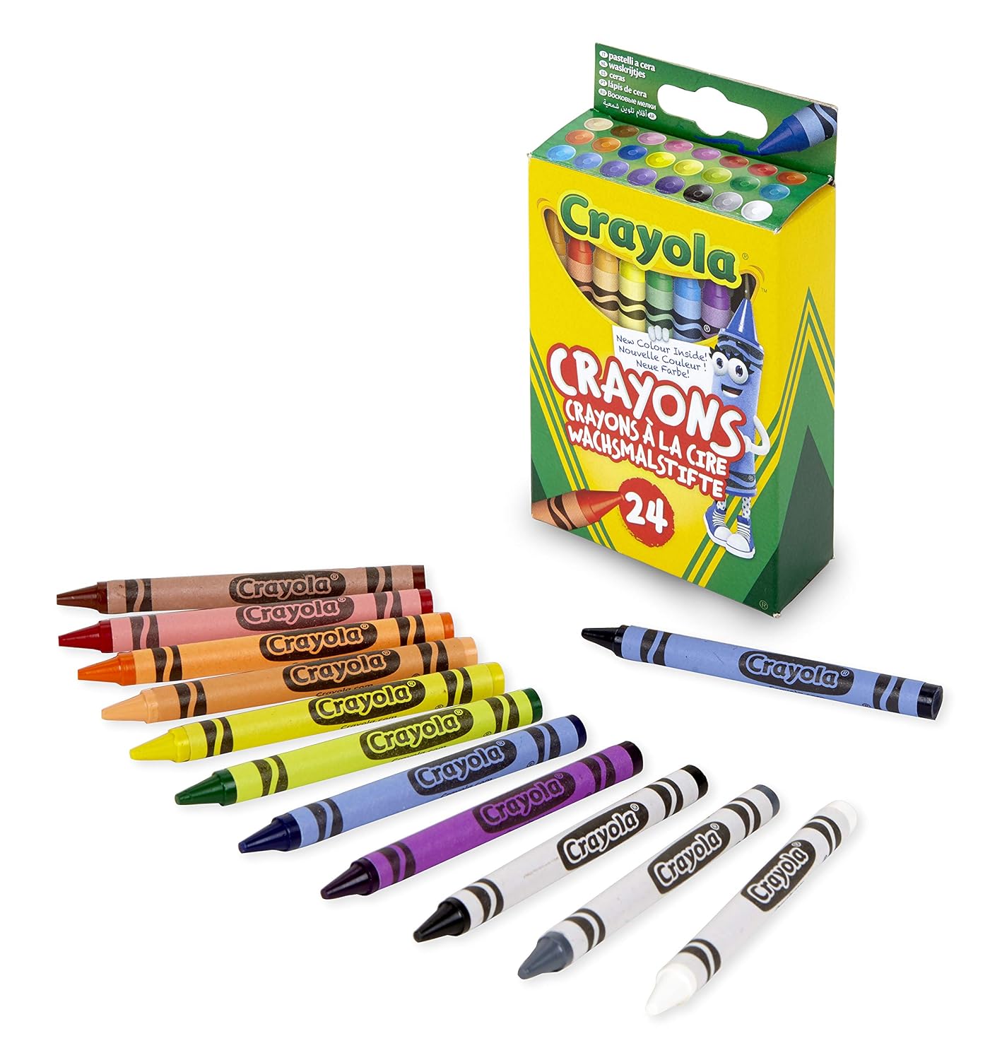 Crayola Loisir Créatif 24 Crayons À La Cire Feutres et stylos de