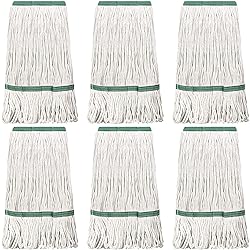 6 Pack Heavy Loop End Cotton String Mop Head Heavy