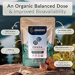 Longevity Botanicals Organic Chaga Mushroom Extract