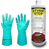 Ready-to-use Stump Stop - 32 Fl. Oz - Stump Killer - Tree and Bush Killer - Control Woody Plant - Ideal for Forest, Pastures, Roadsides, Fence Lines, Wildlife Areas and More - with Omni Depot Gloves