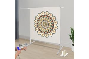 BLISIOUR Rug Tufting Frame, 60Inch Large Aluminum Metal Tufting Frame Kit for Rug Making Primary Tufting Cloth Stand Adjustable Tufting Fabric Frame Carpet Making Tools for Beginners and Lovers