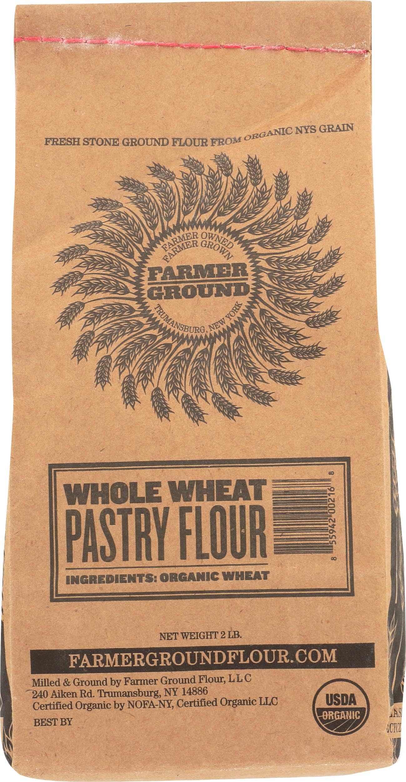 Farmer Ground, Flour Whole Wheat Pasty Organic, 32 Ounce