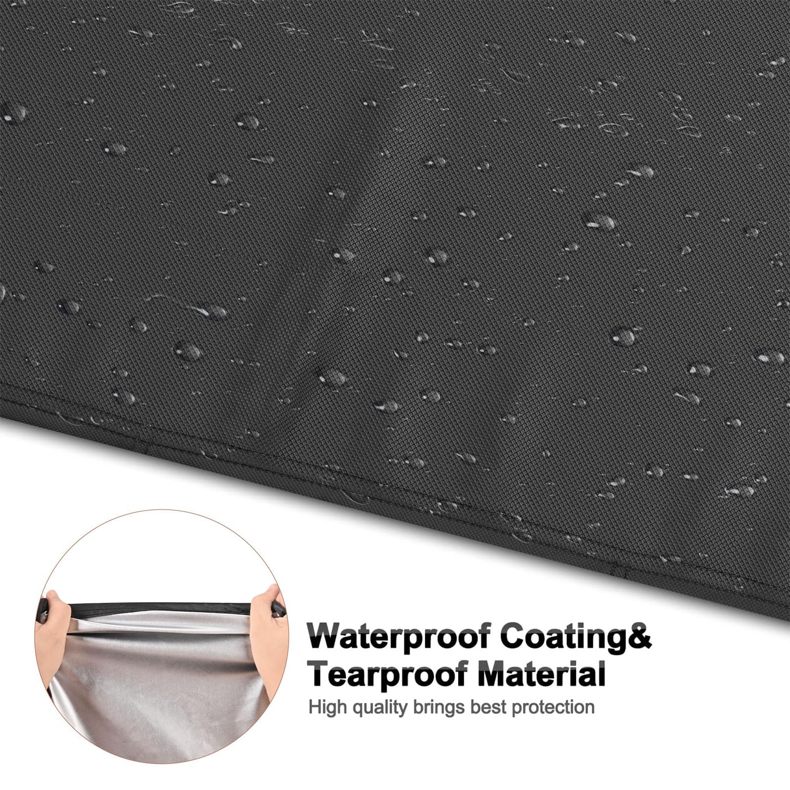 Mrrihand Central Air Conditioner Cover for Outside Units Waterproof Heavy Duty AC Unit for Outdoor Large AC Cover for Winter (36