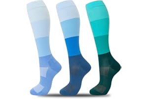 fenglaoda Compression Socks for Women Circulation 20-30mmHg Crazy, Cute, Socks Support for Nurse, Pregnant, Running, Medical