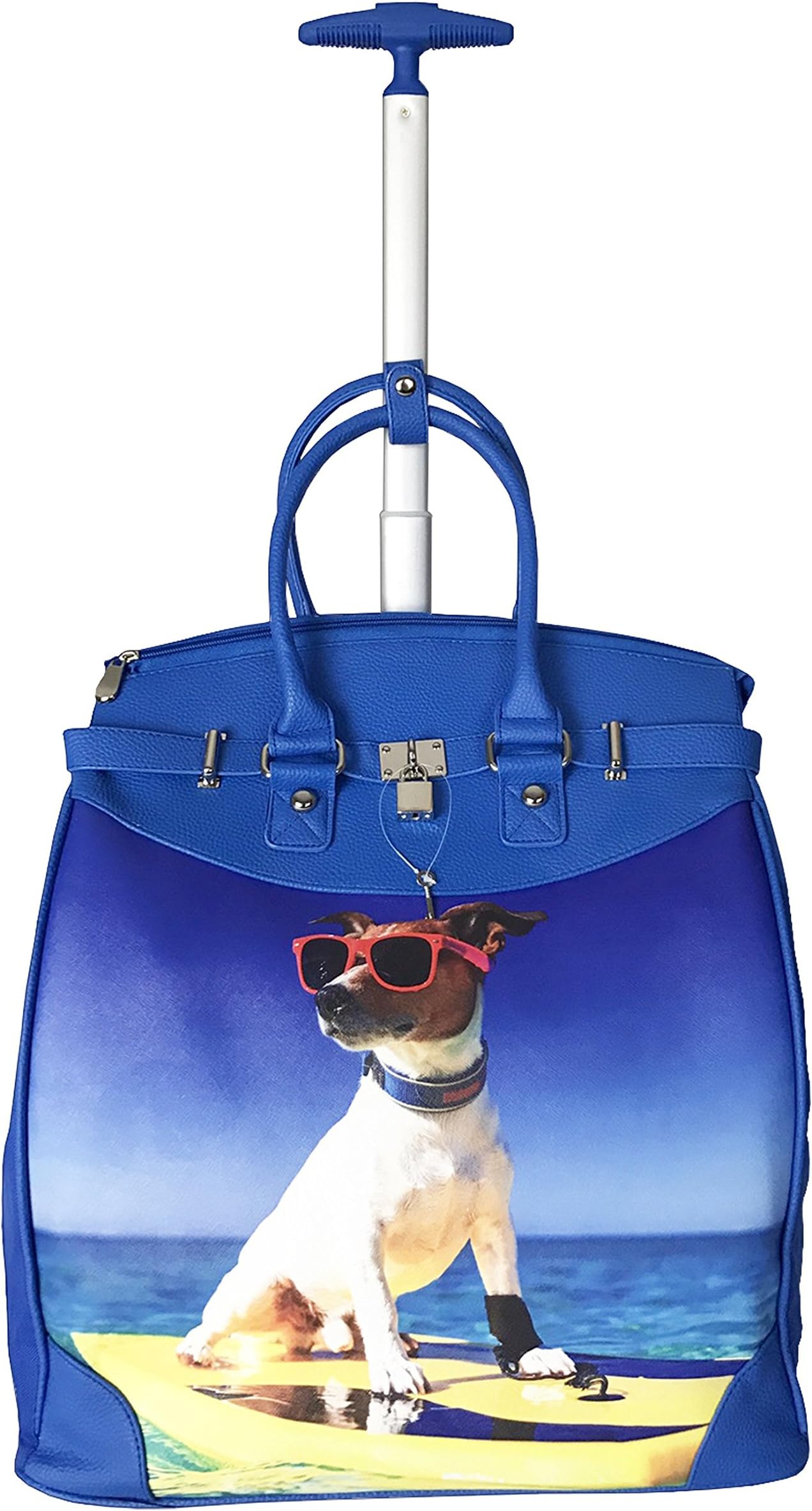 Trendy Flyer 19" Computer/Laptop Bag Tote Duffel Rolling Wheel Case Purse Tablet