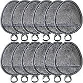 Reusable Makeup Remover Pads Soft Makeup Remover Cloths Washable Facial Makeup Cleansing Pads for Face,Lip,Eyes Grey 12PCS