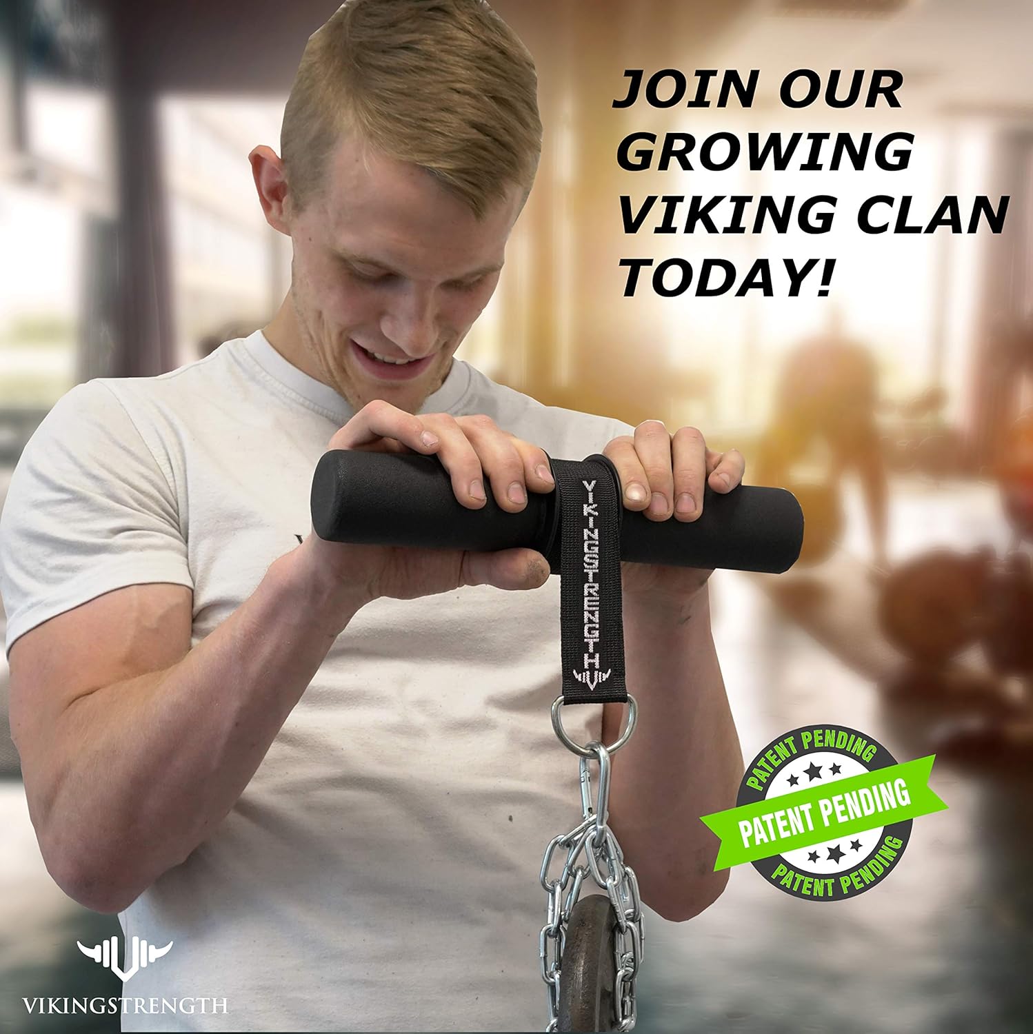 Vikingstrength Forearm Blaster- Fat Thick Grips Forearm Strength Excercise Equipment for Men and Woman. Thick Wrist Roller Grips for Muscle Building and Injury Prevention Hand Grip Strengthener : Sports & Outdoors